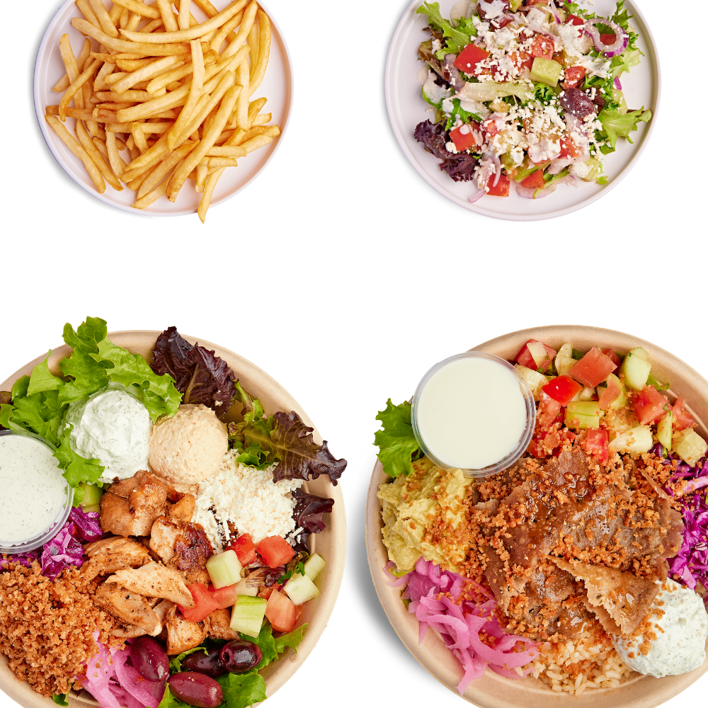 2 BOWLS & 2 SIDES
